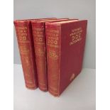 3 Volumes - Hutchinson's Popular & Illustrated Dog Encyclopaedia By Walter Hutchinson (Volumes 1 - 3