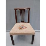 Georgian Mahogany Tapestry Dining Chair
