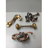 Brass Coat Hooks & Door Knob