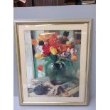 Print - Still Life Flowers H75cm x W63cm