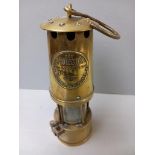 Brass 'The Protector' Miners Lamp (Eccles, Manchester) No 45294