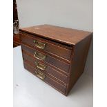 Mahogany 4 Drawer Music Cabinet