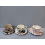 7 Large Assorted Cups & Saucers