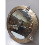 Round Brass Mirror