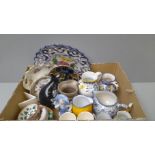 Box Plates, Jugs Etc