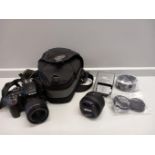 Nikon Digital Camera D3400 In Case, AF-S Nikkor 50mm Lens Etc