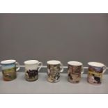 8 Assorted Border Fine Arts & Other Mugs