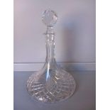 Cut Glass Ship's Decanter