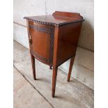 Victorian Mahogany Chamber Cupboard H81cm x W40cm x D38cm