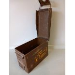 Ammunition Box & Empty Bullet Cases