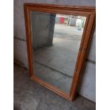 Pine Mantel Mirror H89cm x W60cm