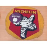 'Michelin' Cardboard Sign