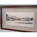 2 Framed Black & White Etchings 'Northumberland Races' 1826 - Members Plate H39cm x W61cm & 1 Other