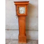 Pine Grandmother Clock H137cm x W36cm x D19cm