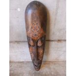 Engraved African Carved Mask (A/F)