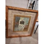 Large Mosaic Style Mounted Picture In Frame H113cm x W106cm