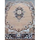 Beige Patterned Rug L316cm x W221cm