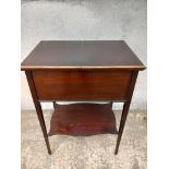 Mahogany Inlaid Worktable/Box