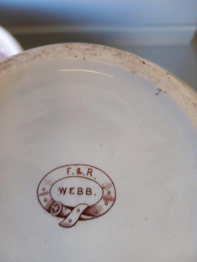 F & R Webb Victorian Toilet Jug & Bowl (A/F) - Image 4 of 4