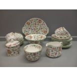 25 Pc Minton 'Haddon Hall' Tea Service Etc