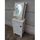 Tin Cupboard & Painted Bathroom Cabinet