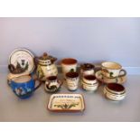 13 Pcs Torquay Ware