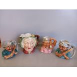 Beswick Toby Jug 'Sairey Gamp' & 3 Others