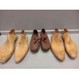 4 Jim Shoesmith 'Spring Line' Shoe Trees Size 10,12,13,14 & Pair Victorian Leather Child's Clogs