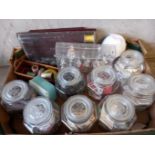 Box Including Sewing Items, Buttons Etc