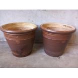 Pair Errington Reay Glazed Planters H31cm x W34cm