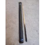 Snooker Cue In Leather Case