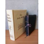 The Holy Bible Leather Bound & 1 Other