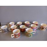 18 Assorted Sari Fabrics Mugs