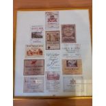 Quantity Of French Wine Labels In Frame
