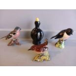 3 Beswick Birds & A Pie Funnel