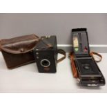 Agfa Box Camera In Case & Kodak Camera In Case