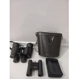 2 Pairs Binoculars - Prinz 7 x 50 In Leather Case & Praktica Sport