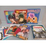Box Of 20 Volumes Annuals - The Dr Who, Lion, Blue Peter, The Topper, The Victor, The Beano, Dennis