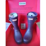 Hunter Women's Original Short Boots (Grape) In Box Size 5