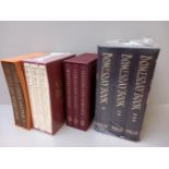 Folio Society - 3 Volumes Domesday Book, 3 Volumes British Myths & Legends, 3 Volumes Scenes Of Medi