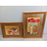 2 Watercolours - Still Life Signed M H 1910 & 1911