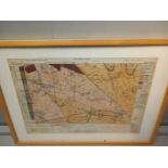 Set 4 Lancashire Geological Maps In Frames
