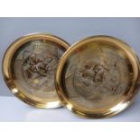 2 Brass Trays