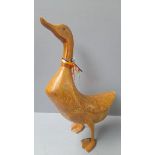 Wooden Duck Figure