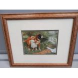 Watercolour - 'Revers Protected' Signed Charles Burton Barber