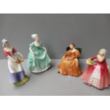 4 Coalport & Royal Doulton Figurines