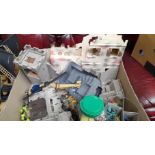Box Toys, Castle, Helicopter, Figures Etc