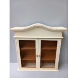 Miniature Painted Display Cabinet H43cm
