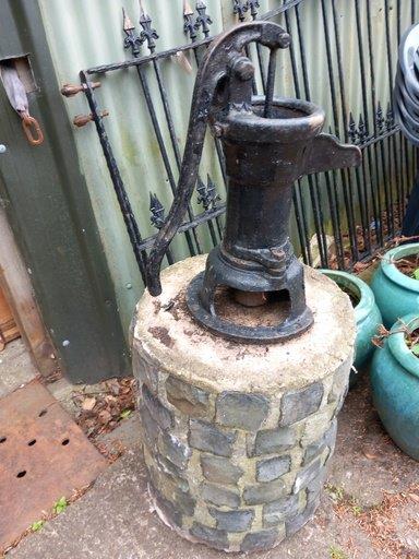 Cast Hand Water Pump On Stand H108cm - Image 2 of 2