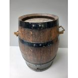Small Oak Barrel H38cm